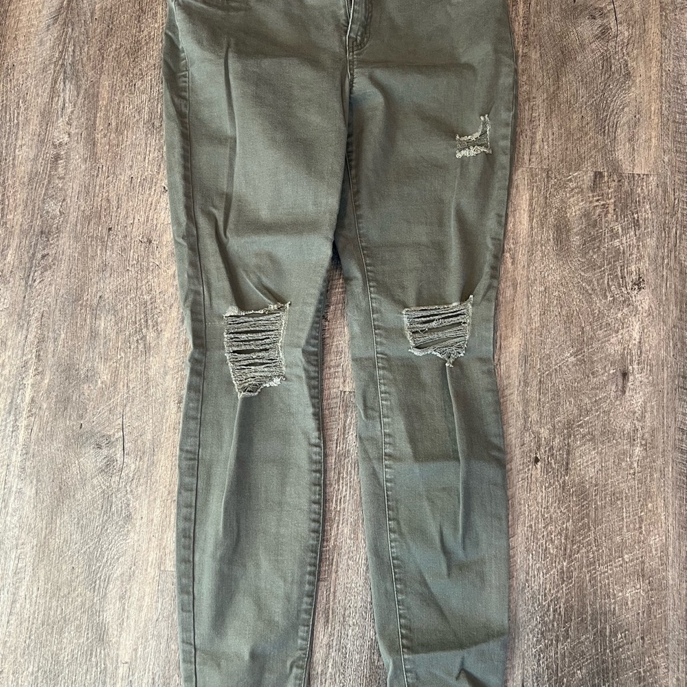 Refuge Olive Green Jeans